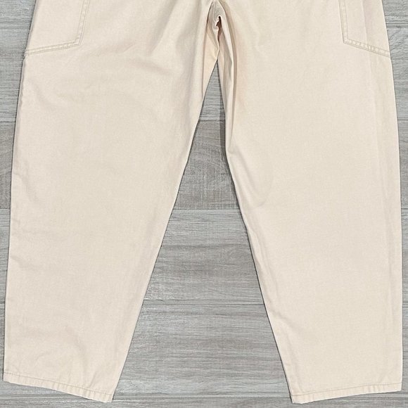 Marissa Webb Adler Canvas High-Rise Balloon Barrel Leg Ankle Pant in Chiffon - Picture 10 of 16